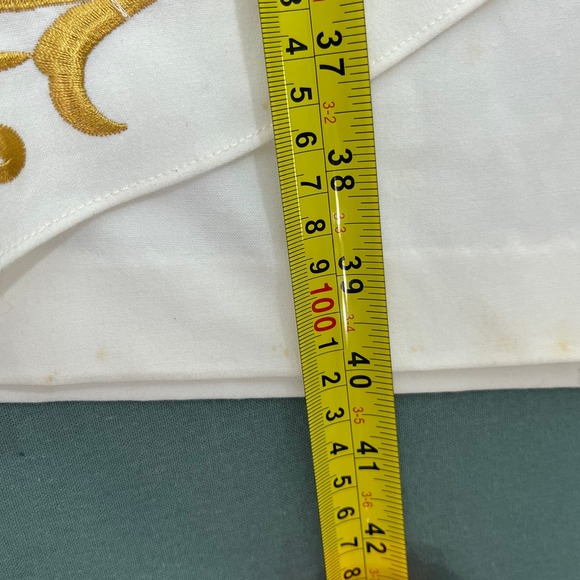 Monroe & Main Enchantment Dress Womens Size 12 White Gold Embroidered Sheath - Picture 12 of 14